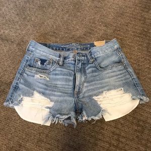 Vintage hi-rise denim shorts